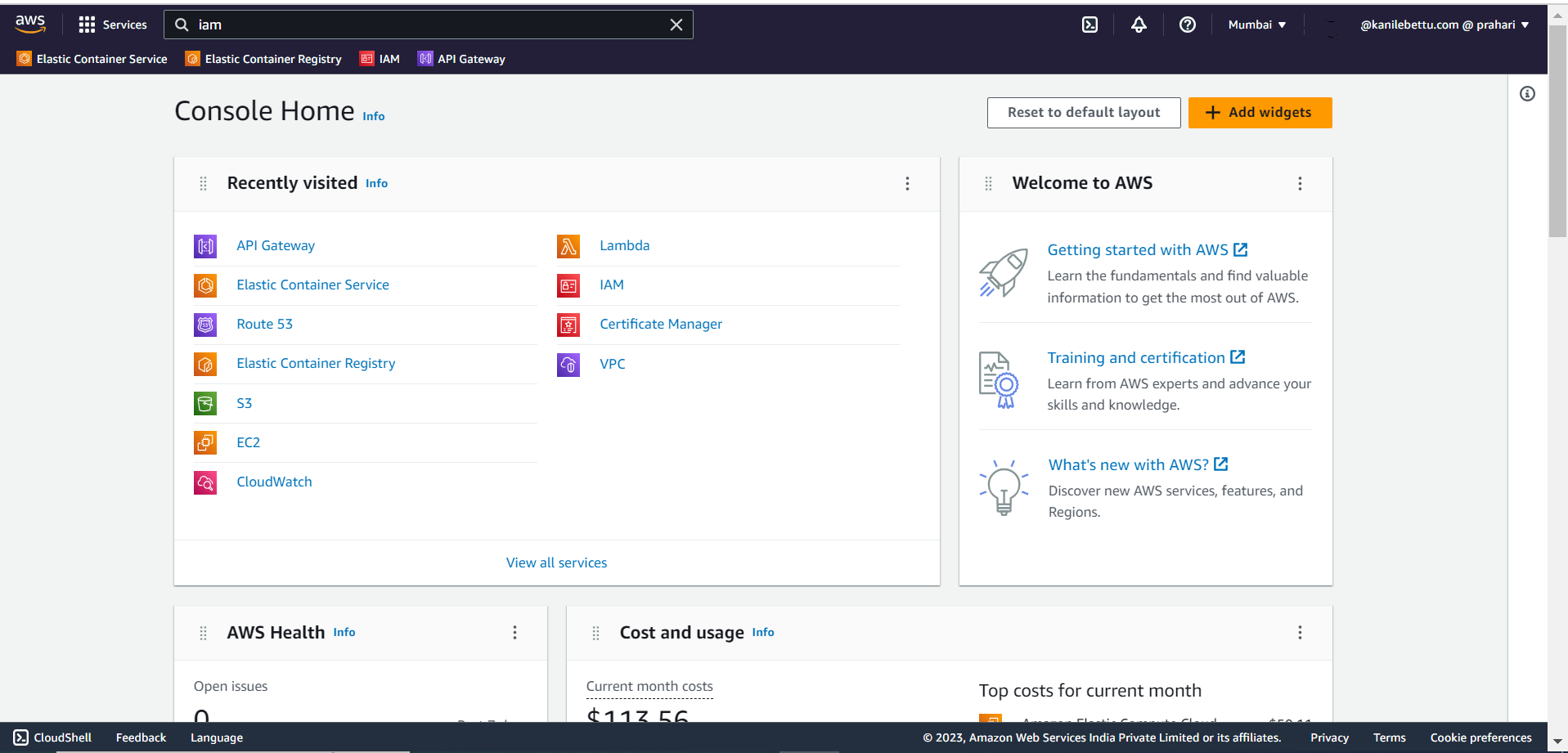 Open AWS Management Console