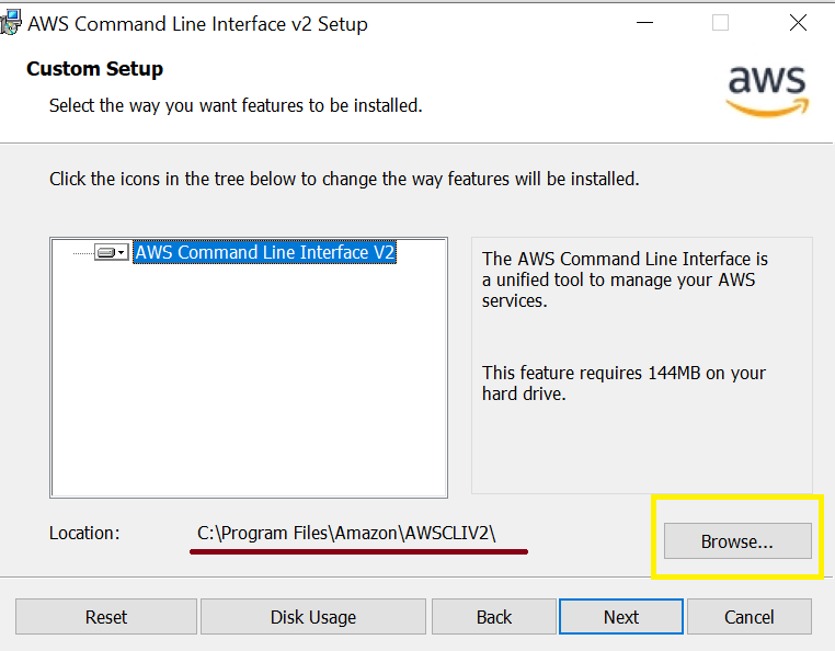 awscli install location