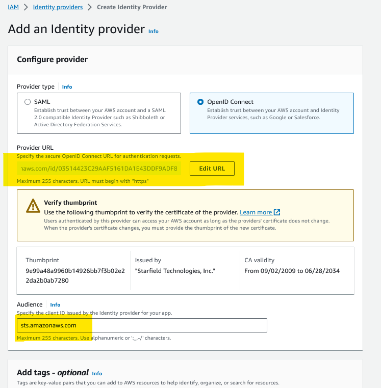 eks openidconnect