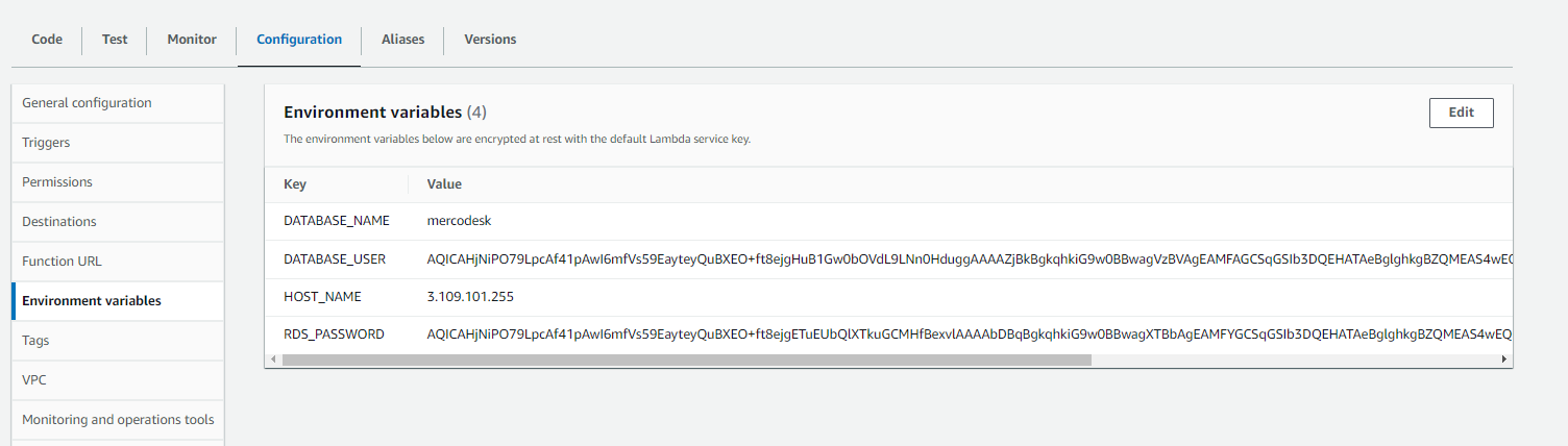 env var lambda