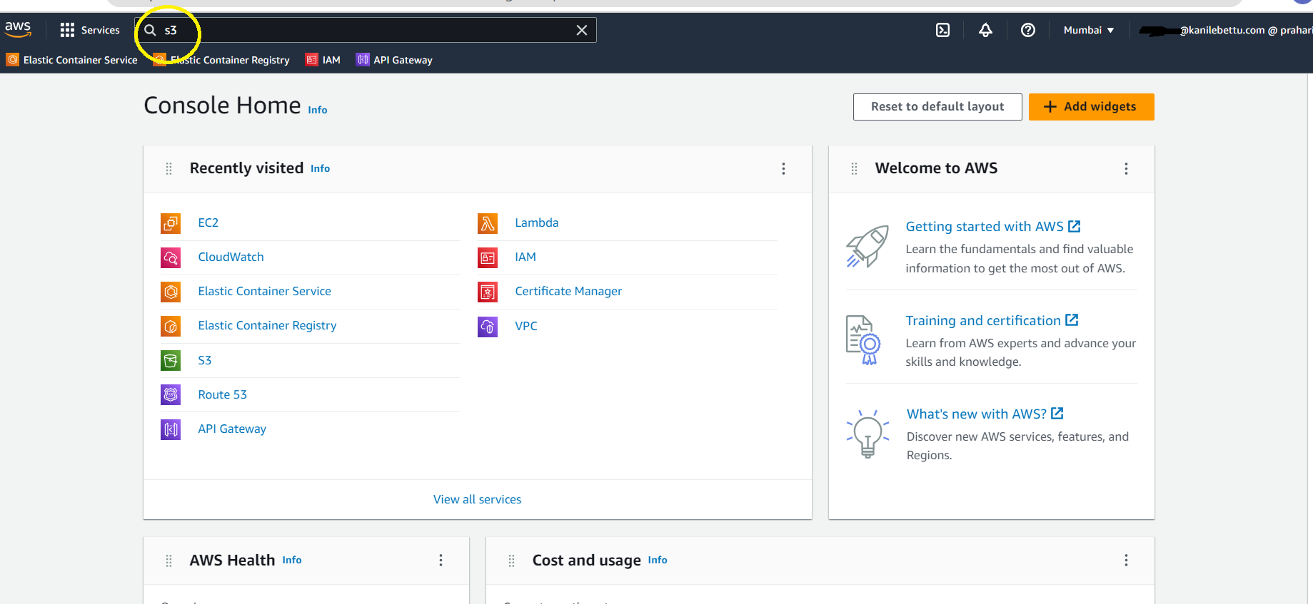 Open AWS Management Console