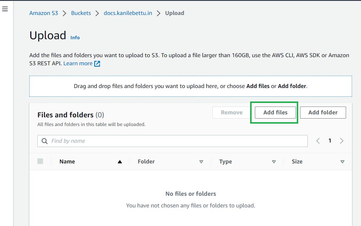 s3 upload file