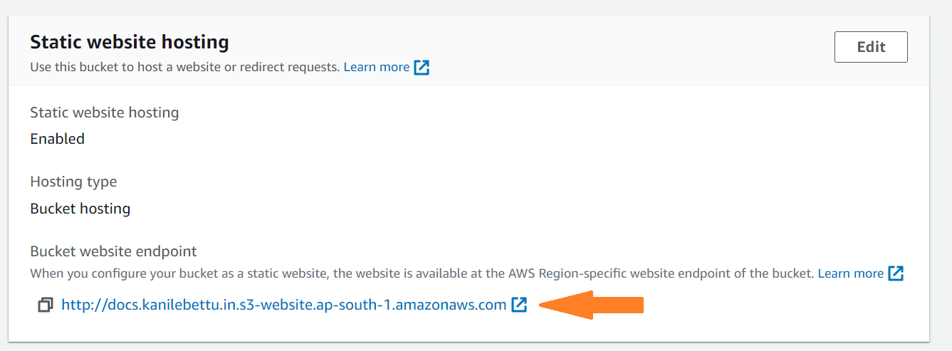 static web url
