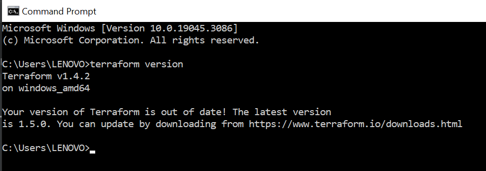 Verify Terraform Installation