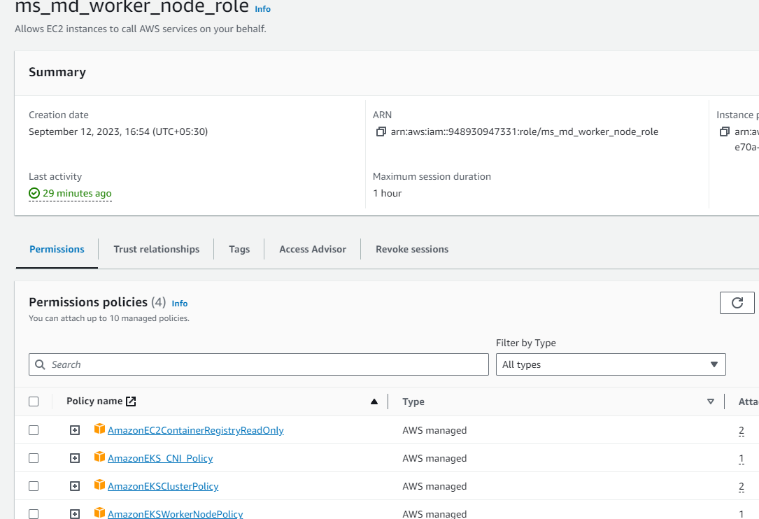 worker node role